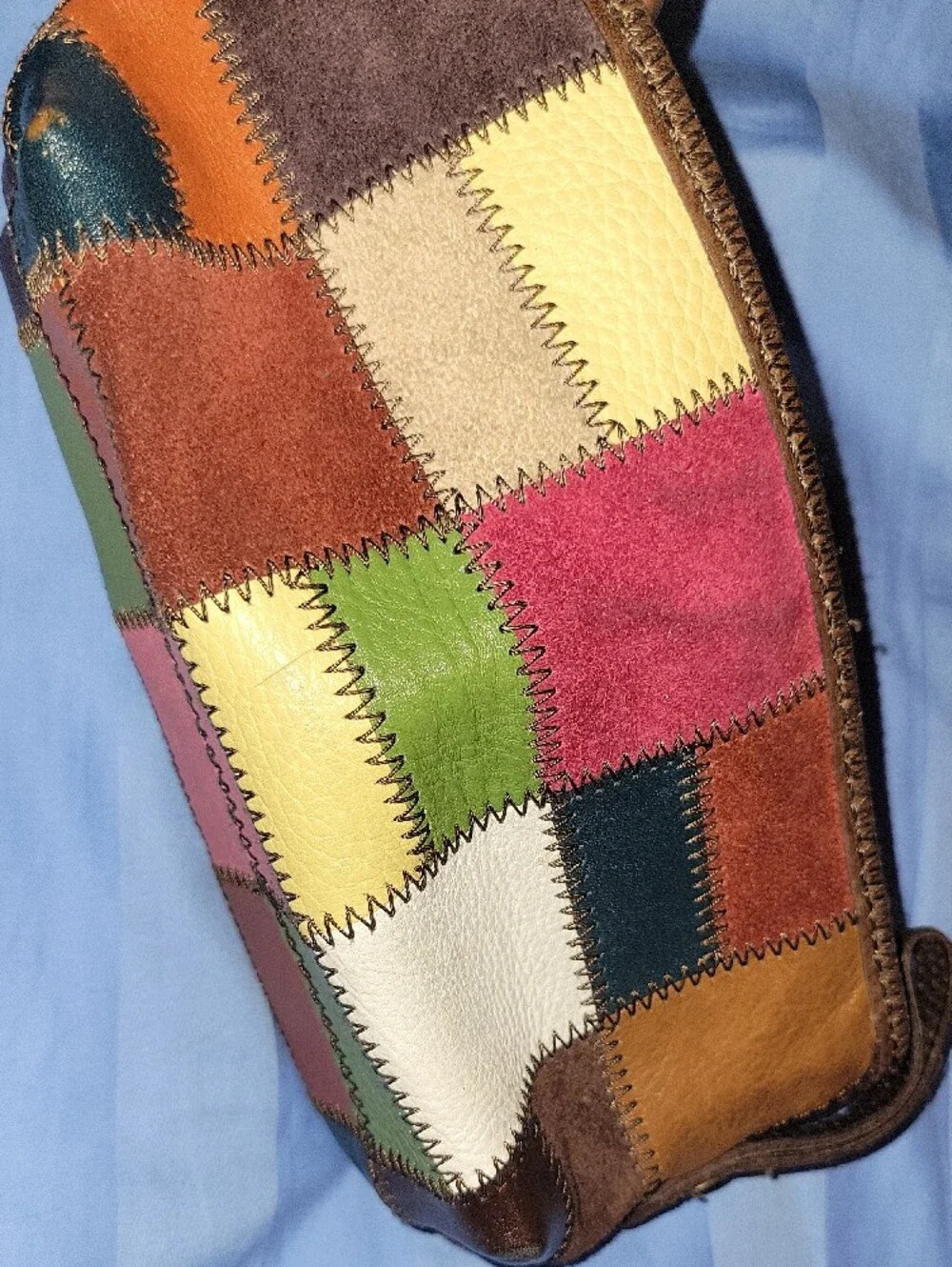 Lucky Brand Patchwork Leather Wristlet Clutch - Multicolor